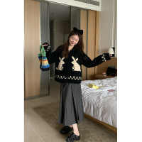 【現貨】im向 韓系不規則壓褶西裝半身長裙女信封口袋百褶A字裙子