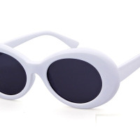 Женские винтажные маленькие овальные солнцезащитные очки в стиле ретро 90-х годов с леопардовой оправой, детские фиолетовые солнцезащитные очки