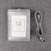 多卡位工作证卡套卡包挂绳公交卡门禁卡商务学生折叠LOGO定制批发