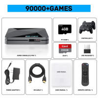 Игровая консоль Super Console X2 Pro с 90000 видеоиграми для PS1/DC/MAME/SS с геймпадом Kid Gift Game Box