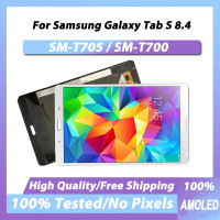 ЖК-дисплей AMOLED для Samsung Galaxy Tab S 8,4 T700 T705, ЖК-дисплей с фоторамкой, ЖК-дисплей с сенсорным экраном и дигитайзером в сборе