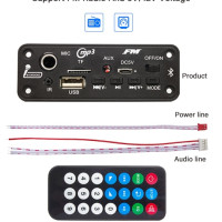 Усилитель DC 5 в MP3 WMA декодер плата Bluetooth 5,0 аудио модуль USB TF радио беспроводной fm-приемник 2*3 Вт MP3-плеер для автомобиля