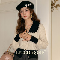 Litchirose荔枝肉 法式小香風針織毛衣女秋冬溫柔風軟糯復古穿搭