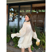 ICELOLLY法式襯衫女夏款雪紡仙女上衣超仙新款設計感甜美小襯衣夏