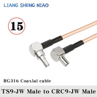 Кабель RG316 TS9 / CRC9 штекер-гнездо к F линии 50 Ом RF Удлинительный кабель соединительный адаптер серии F RF