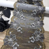 Вышивка Тюль кружевная отделка бюстгальтер «сделай сам» Швейные аксессуары качественные Многоцветные вышитые кружевные ткани для нижнего белья игла