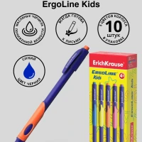 Ручки шариковые ErgoLine Kids 10 шт. (ассорти)