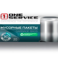 Мешки для мусора  ONE SERVICE 20 л, 6.5мкм