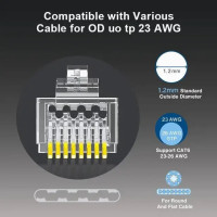 Сетевые разъемы ZoeRax RJ45, CAT6a/Cat6/CAT5e, 1.1/1.2 мм, 30/50/100 шт