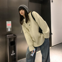 SIXI四喜家春季 坑條連帽毛衣女寬鬆軟糯慵懶內搭針織衫衛衣外套