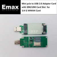 Кабель Mini PCI-E к USB адаптеру со слотом для SIM/UIM карты для 4G LTE Модем Quectel EP06-E EG25-G EC25-E ME909S-120, 10 шт