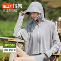 防曬衣女2023新款夏季抗UV大尺碼連帽輕薄透氣電動車冰絲防曬服