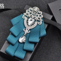 Белая искусственная Мужская Свадебная мужская деловая британская рубашка аксессуар для ведущей сцены ювелирные изделия ручной работы галстук-бабочка