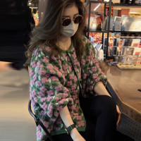 小眾設計感毛衣開衫外套女裝爆款2023秋冬季新款減齡內搭針織上衣