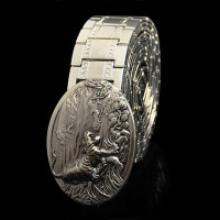 Ремень мужской Тактический из нержавеющей стали, металлический пояс для самозащиты, роскошный уличный дизайнерский