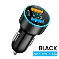 Автомобильное зарядное устройство Elough, 66 Вт, usb-c, быстрая зарядка PD, адаптер для автомобиля 14 Pro Max, Xiaomi, Samsung, qc 3,0