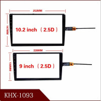 Сенсорный экран 2.5D совместимый с 9 дюймовым, 10,2 дюймовым сенсорным экраном дигитайзер KHX-1093 HYT KHX-9055B HLX-1819-V1