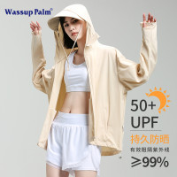 WASSUP PALM冰絲防曬衣女夏新款抗UV透氣防曬罩衫外套防曬服