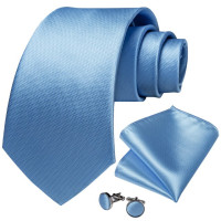 Однотонные синие зеленые черные коричневые шелковые галстуки для мужчин роскошный свадебный галстук из полиэстера деловой Галстук платок Запонки Подарок