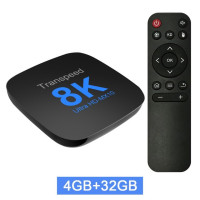 Transpeed Android 13 TV Box ATV Dual Wifi с ТВ-приложениями 8K Video BT5.0 + RK3528 4K 3D Voice Media Player Set Top Box