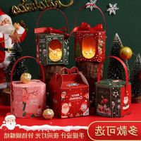 平安夜苹果礼物盒圣诞节小礼品包装盒圣诞节礼物袋糖果袋子包装盒