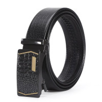 Модный деловой мужской ремень с металлической автоматической пряжкой из ТПУ износостойкий Повседневный ремень для мужчин дизайнерский пояс