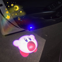 Kirby星之卡比星星卡通遊戲周邊充電無線迎賓燈氛圍投影汽車門燈