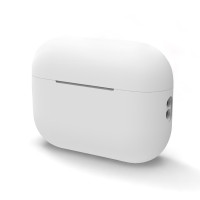 Ультратонкий силиконовый чехол NAM для наушников  Apple AirPods Pro 2 /  кейс футляр для Apple AirPods Pro (2nd generation) , белый