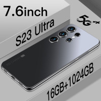 Смартфон S23 Ultra 7,6-дюймовый (Глобальная версия, поддерживать русский язык) 16/1 ТБ, черный