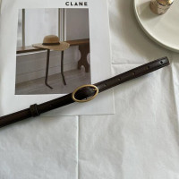 Ремень из искусственной кожи Женский, Модный двусторонний регулируемый тонкий пояс с золотой пряжкой, для штанов, платьев