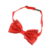 Галстук-бабочка унисекс, с блестками, с регулируемым ремешком