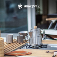 snowpeak雪峯露營戶外進口不鏽鋼營地咖啡師水壺CS-115R/117/116