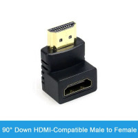 HDMI-совместимый адаптер 90 270 градусов под прямым углом фотоадаптер 4K HD мини/микро-удлинитель