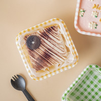 GPW5ins风蛋糕盒便当盒烘焙甜点野餐甜品打包盒提拉米苏蛋糕卷盒