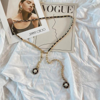 Женские ремни в стиле ретро, многослойные ремни с длинной кисточкой и стразами, цепочка на живот