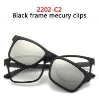 Набор Магнитных солнцезащитных очков с клипсой и оправой для очков 6 в 1 для женщин и мужчин, многофункциональные поляризационные или ночное видение, 2202