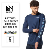 SMARTWOOL美利奴羊毛男式長袖T恤Merino Sport速乾圓領排汗印花