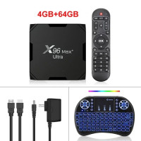 ТВ-приставка X96Max Plus Ultra Smart TV Box Android 11 Amlogic S905X4 4 Гб 64 Гб