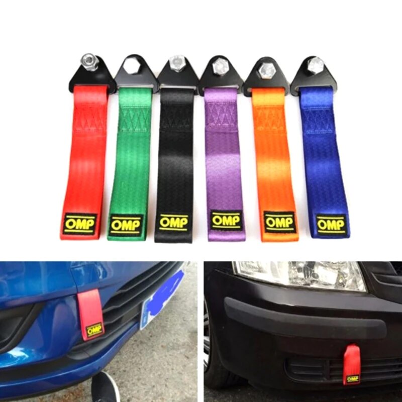 22 * 5cm Car Modified Trailer Rope Trailer Towing Belt 2 Inch Trend Color Trailer Rope High Strength Nylon Rope Universal