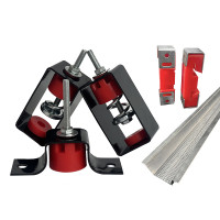 9URT批发墙体天花减震器墙体吊杆隔墙KTV酒吧龙骨吊顶隔音弹簧U型