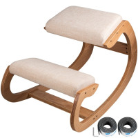VEVOR Эргономичный деревянный стул-качалка для коленопреклонения табурет с правильной осанкой компьютерный стул оригинальная мебель для домашнего офиса