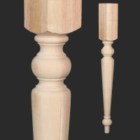 MR1Y批发实木桌腿桌脚家具脚木腿配件欧式木雕木质雕花餐桌茶几饭