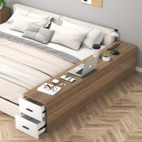 MR1Y批发实木床尾柜夹缝边柜长条窄柜榻榻米收纳置物柜储物柜床头