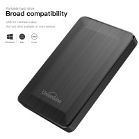 Черный портативный внешний жесткий диск UnionSine HDD, 2,5 дюйма, 250 ГБ-1 ТБ