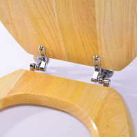 金属铰链纯实木马桶盖 加厚老式木头坐便盖全木质座便器通用盖板