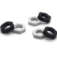 SG8Y批发英制并帽G1锁母G1/2 六角螺母G3/4塑料螺母4分螺帽并母