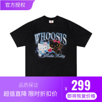 HELLOKITTY WHOOSIS XHOUSE 天使惡魔潮牌短袖t恤男女國潮情侶夏