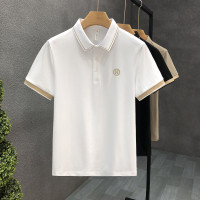 專櫃品質翻領刺繡短袖polo衫男潮牌休閒T恤夏季新款男士有領上衣