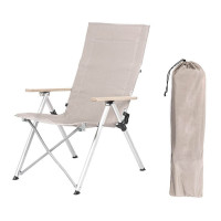 Уличное кресло для кемпинга, длинный расслабляющий стул, 4-ступенчатый Регулируемый шезлонг, портативное кресло-шезлонг для пляжа и офиса