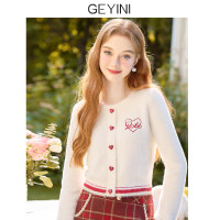 小個子短款毛衣打底衫女2023新款秋冬白色加絨加厚軟糯上衣針織衫